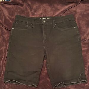 Stylish Levi Strauss Black Denim Jean Shorts for Men